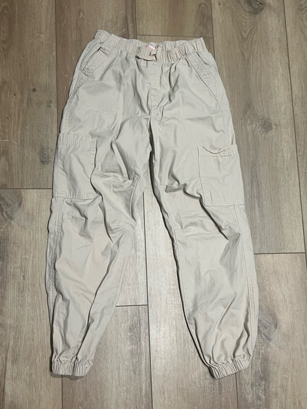 Ci Sono Kids Light Beige Khaki Cargo Jogger Pants Girls 10
